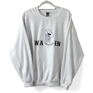 White Gildan “Wallen” Sweatshirt
